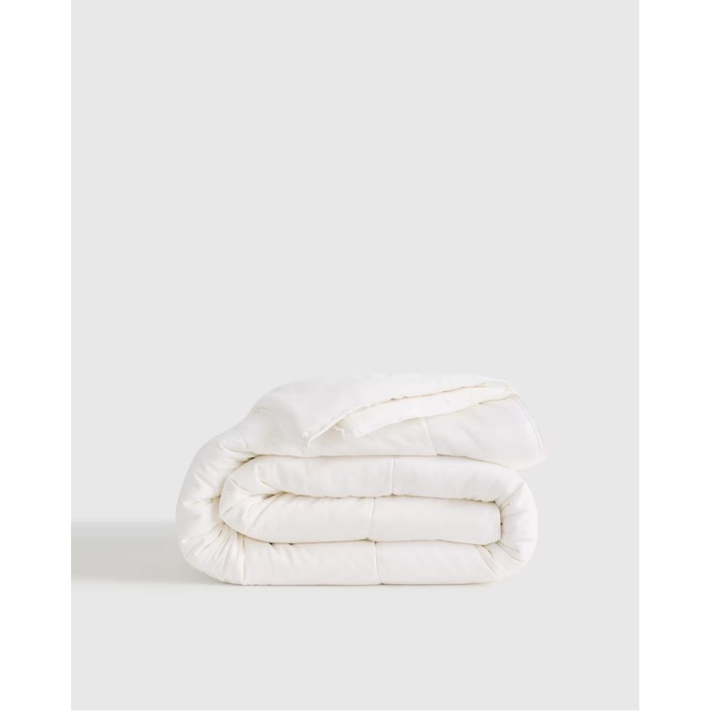 Quince European Linen Quilt White Full Queen Bedding Blanket New With Tags NWT